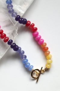 The gold-filled toggle clasp on the Maribelle Necklace