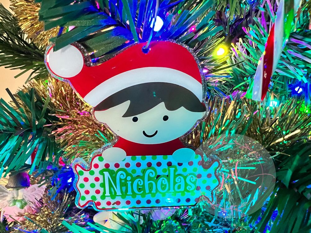 Elf Personalized Ornament