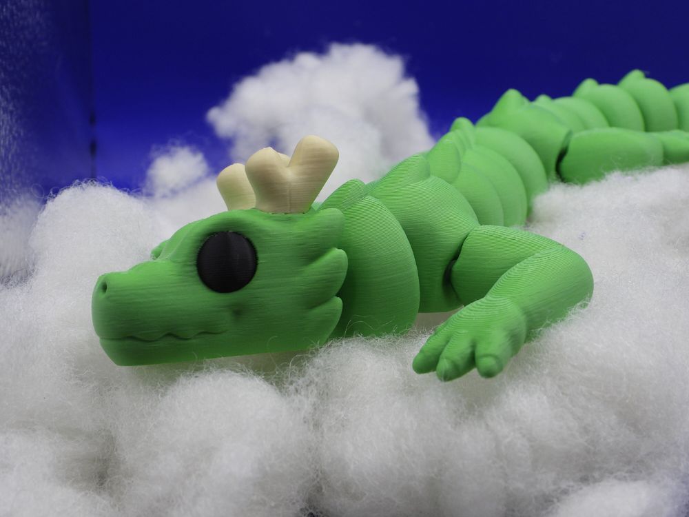 Meet Verdant Flexwyrm: The Articulated Dragon by Zou3D