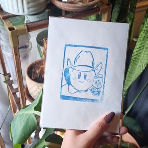 blue ink on white paper 