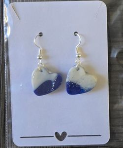 Blue, White & Silver with side hooks