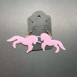 Pink Unicorn 8 with gold-tone hooks