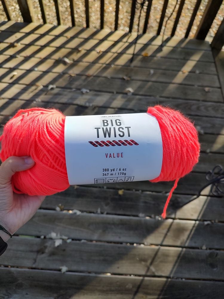 Big twist value yarn