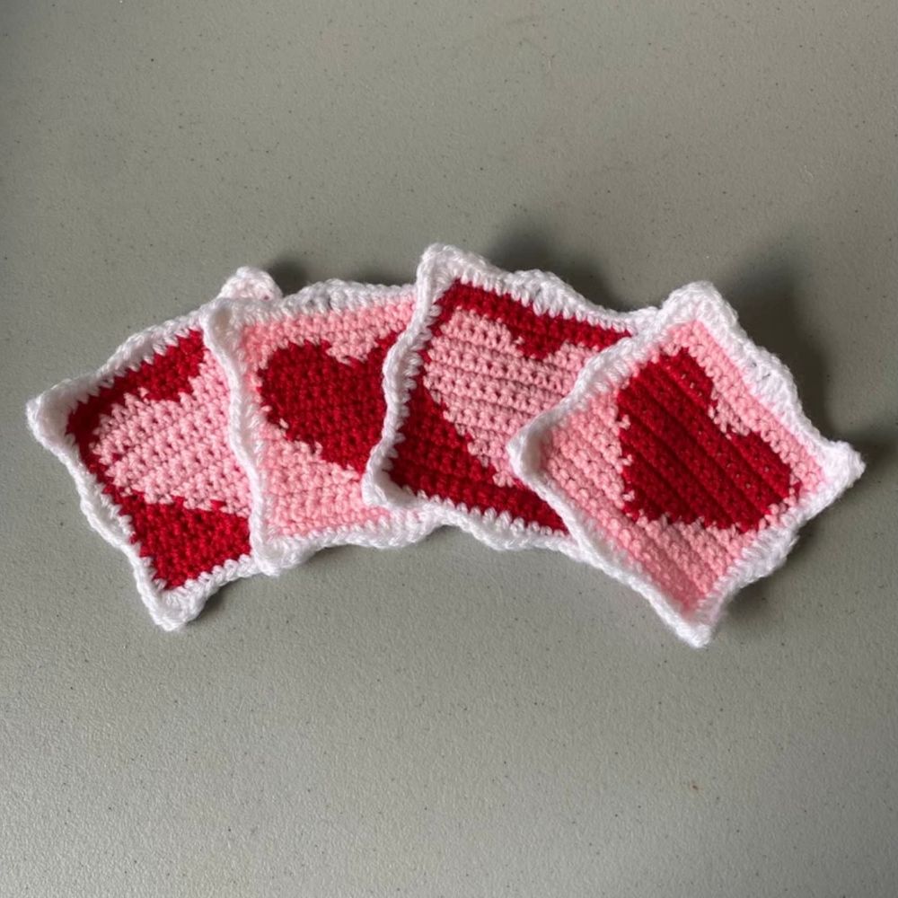 Heart Coaster 4 Pack