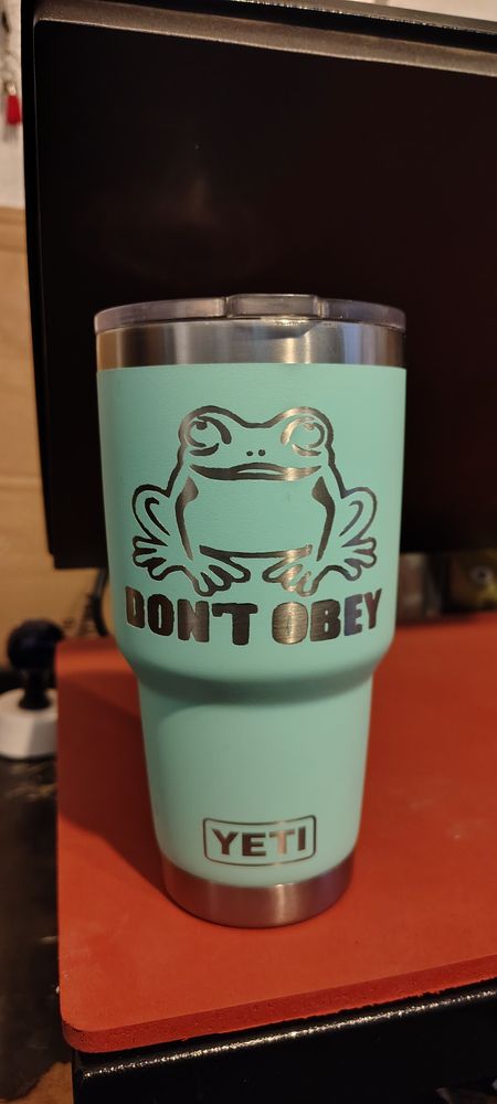 30oz Don't Obey, FCK ICE Yeti insulated tumbler 
