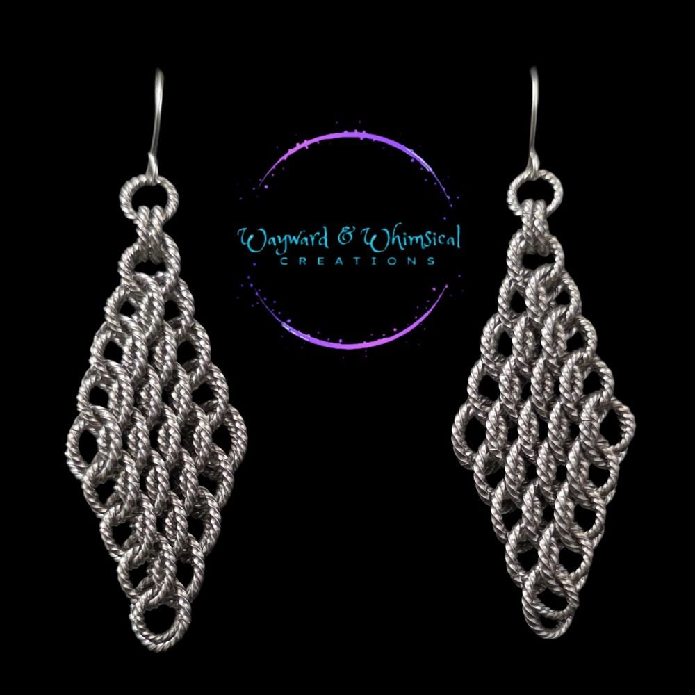 Diamond Dragonscale Earrings