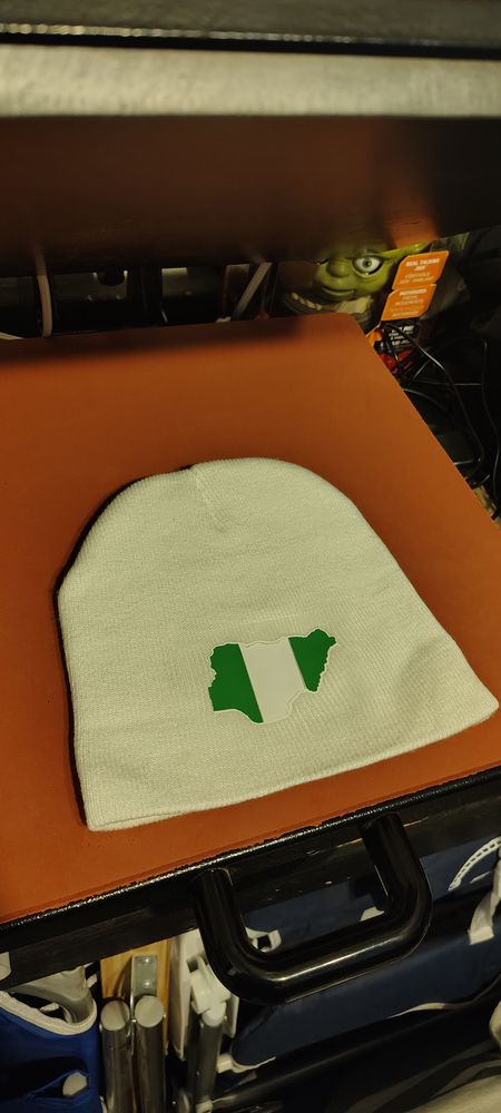 Nigeria beanie (unfolded)
