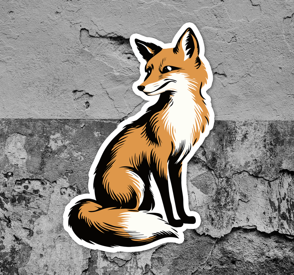 Fox Forest Animal Sticker Decal