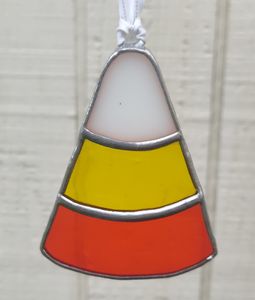 Stained Glass Candy Corn Ornament