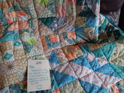 Retro Miami Beach quilt