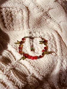 The Yule Friendship Bracelet in sunlight 