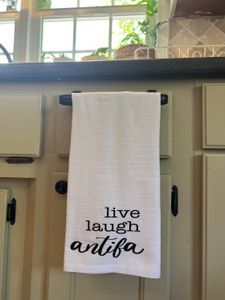 Live Laugh Antifa Tea Towel
