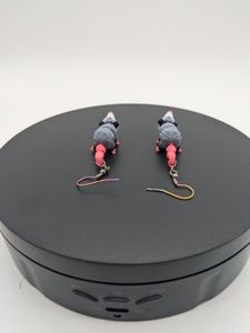 The back of the earrings.