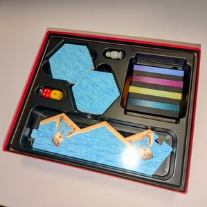 A full set of four cases, in the original game box