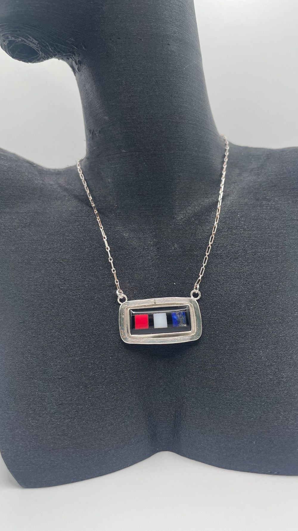 Red, White, & Blue Bar Necklace