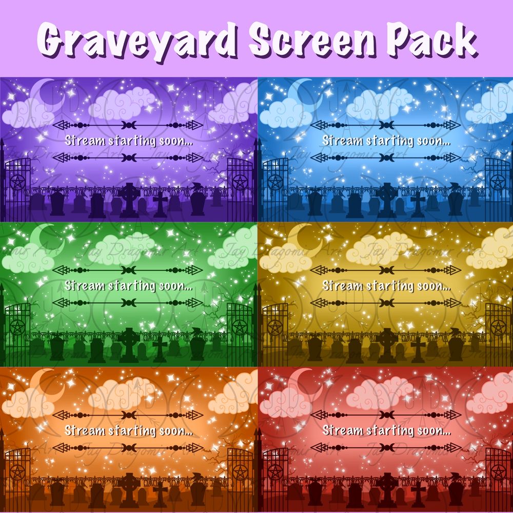 Graveyard Streaming Screen Pack