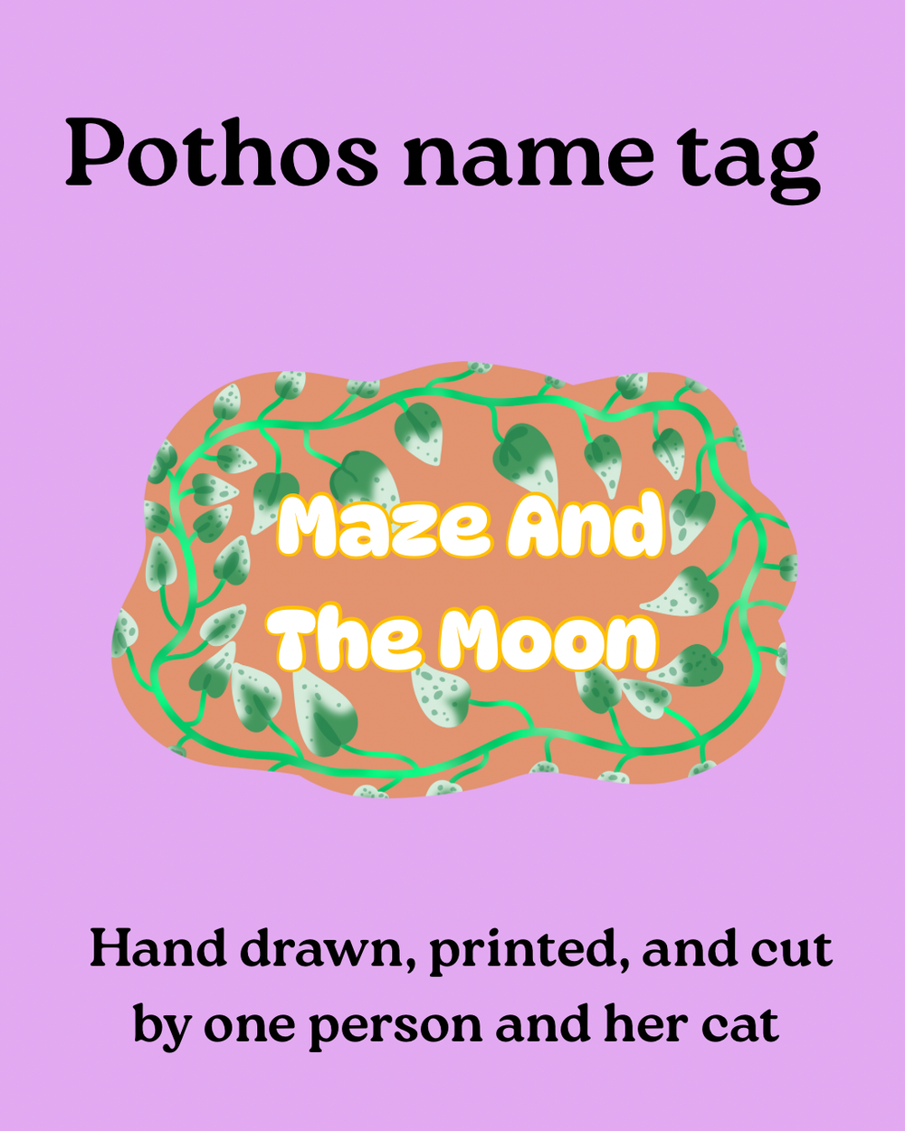 Pothos name tag 