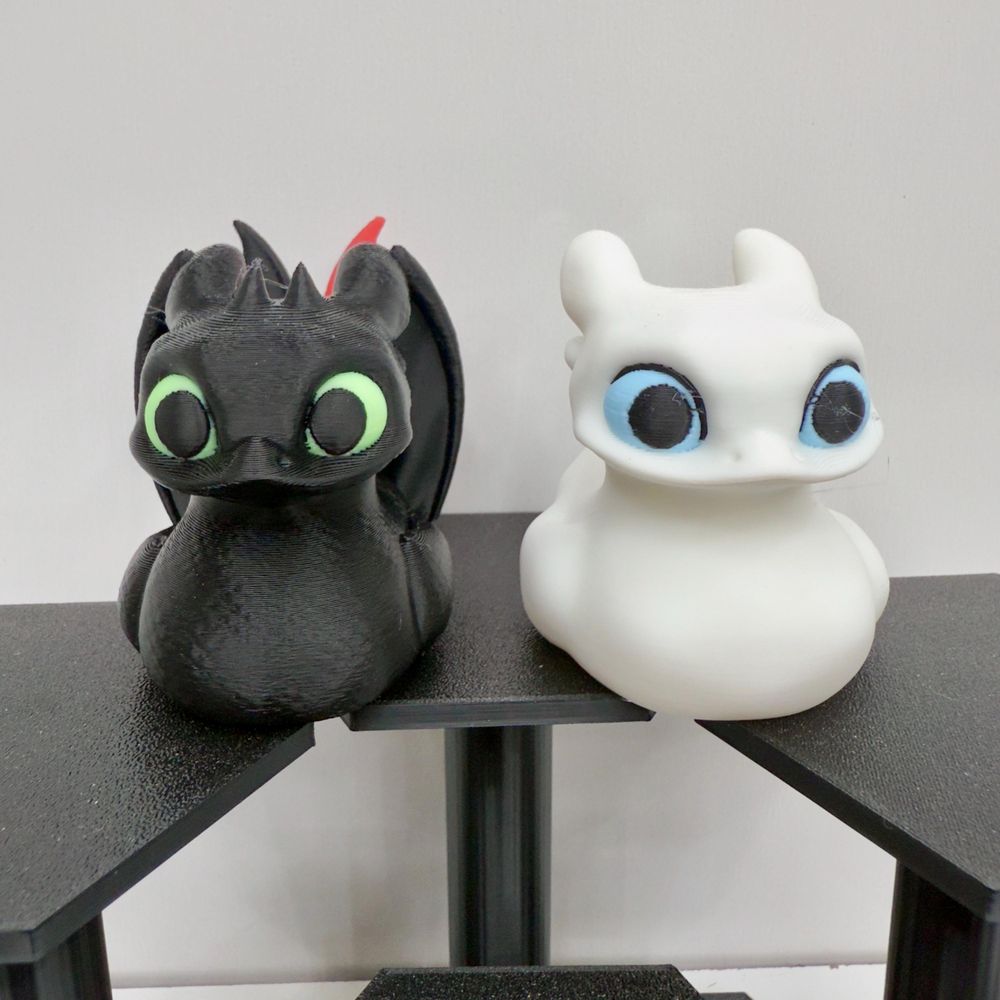 Toothless Night Light Fury Ducks, Dragon Decor, Jeep Duck