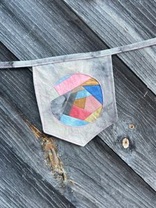 Close up of a pennant 