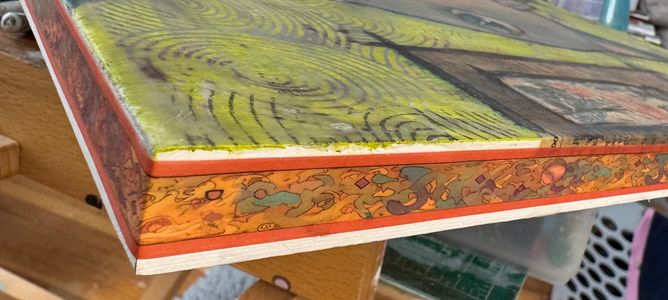 sides finished in washi tape