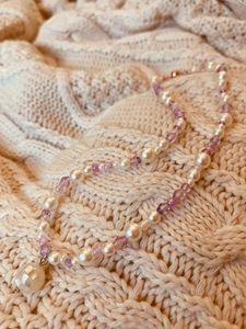 The Lavender Disco Pearl necklace 
