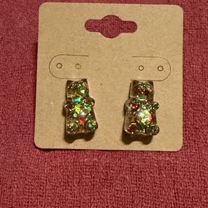 Red and Green Glitter Bunny Bear