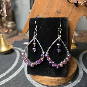 Wire-wrapped earrings