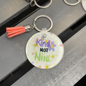 Round Acrylic Keychain Front