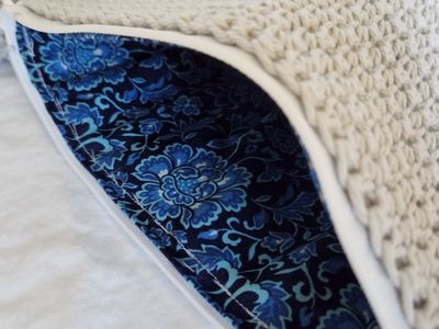 Silver Blue Paisley 