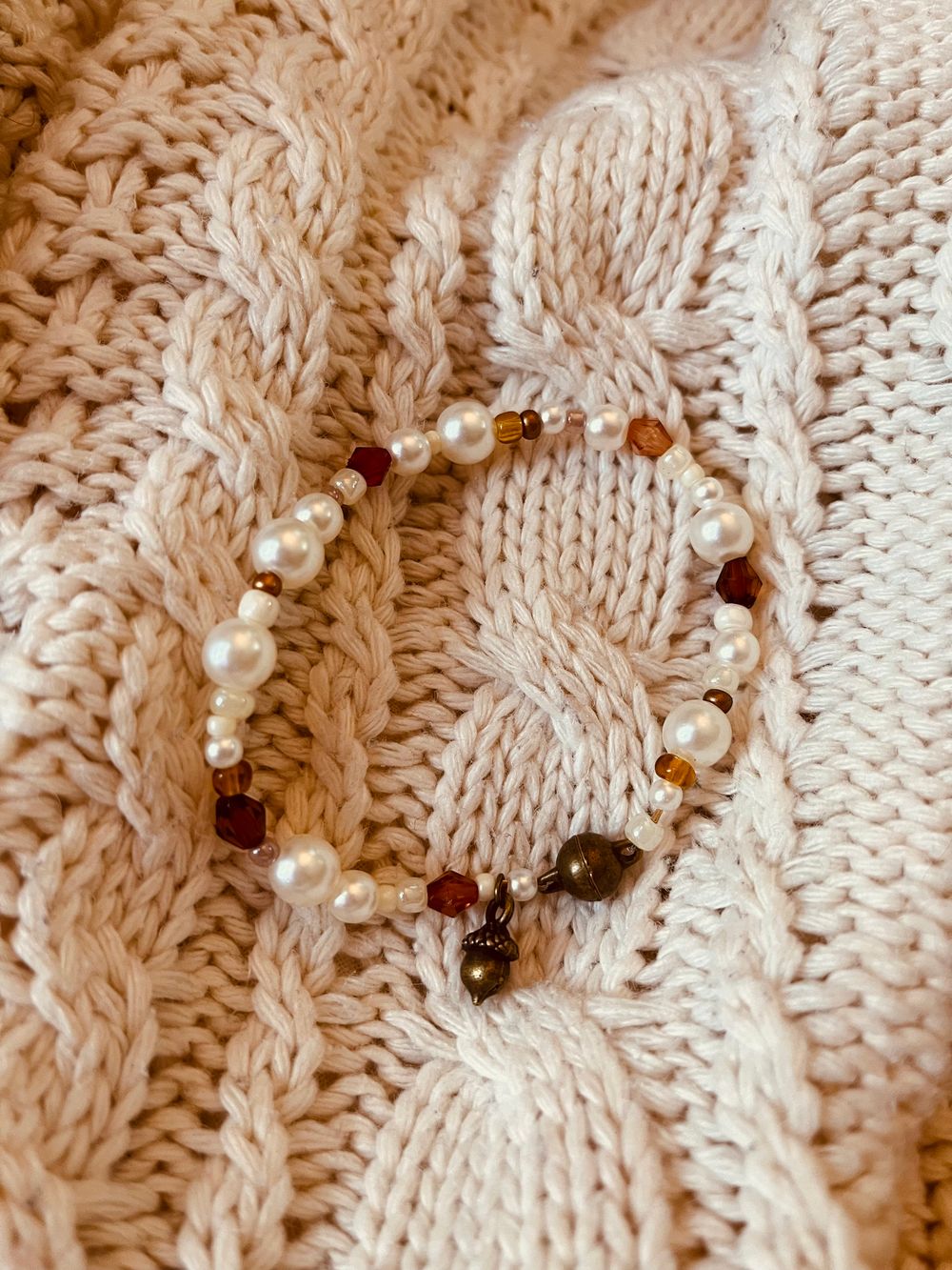 Autumn Dreams Pearl Bracelet 