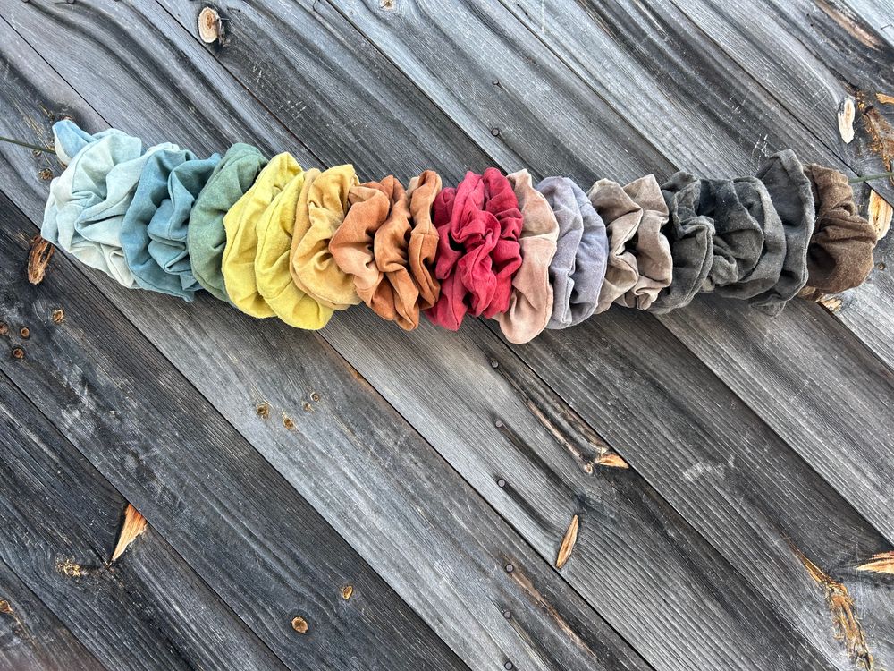 Raw Silk Scrunchies
