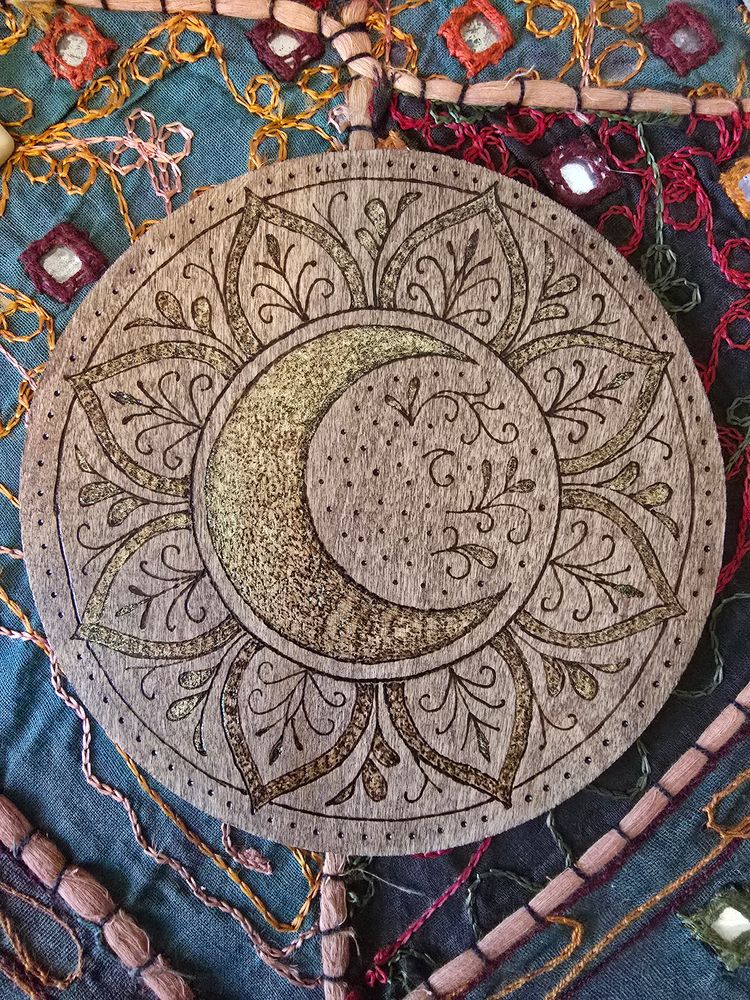 Lunar Mandala Altar Tile