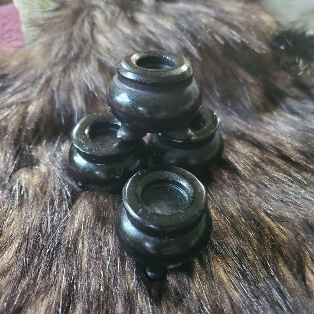 Mini Black Obsidian Cauldron
