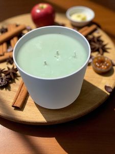 apple pie 16 oz. white candle