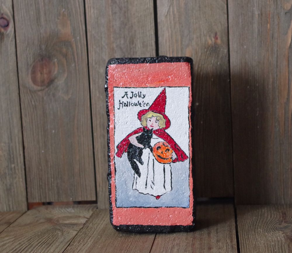 Vintage inspired Halloween Brick