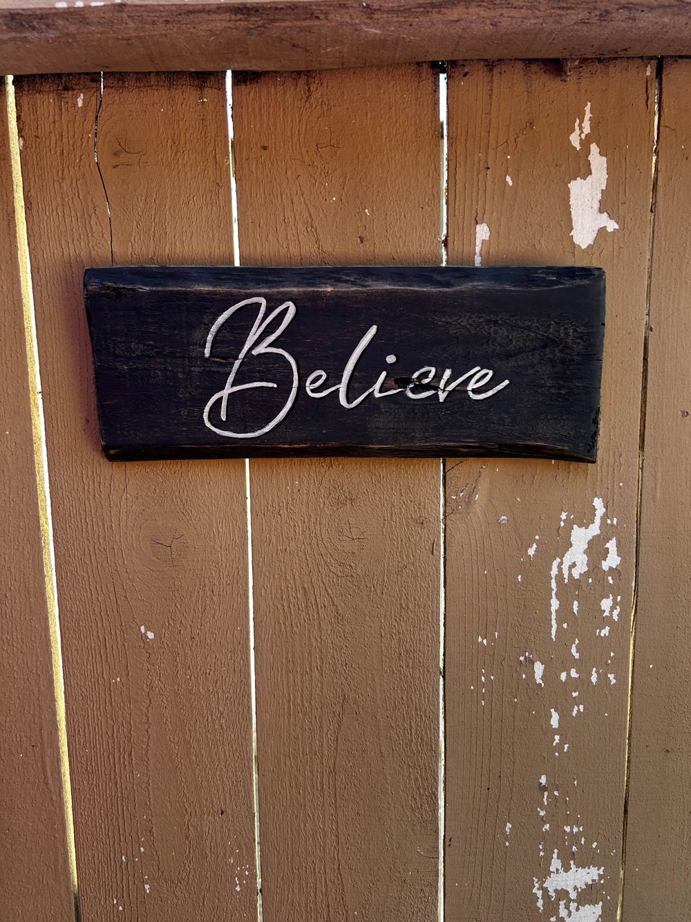 Believe Holiday Decorative Wall Sign 