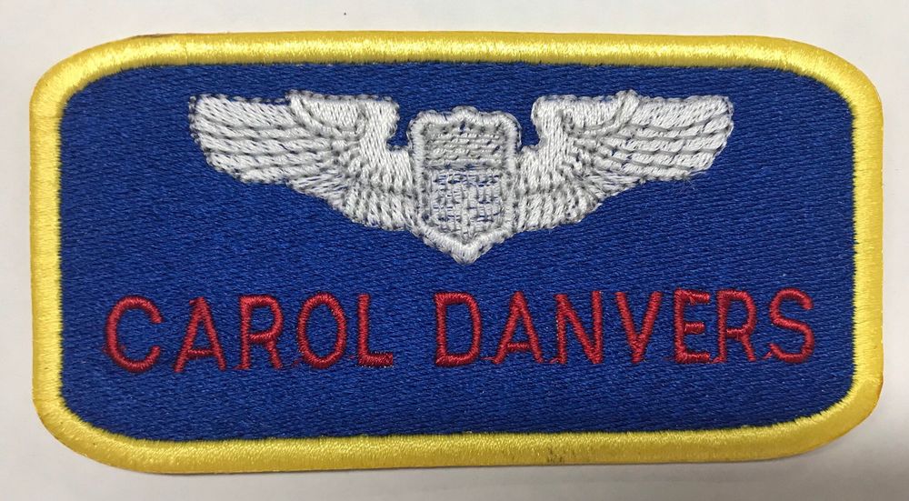 Captain Marvel Name Badge Flightsuit Patch