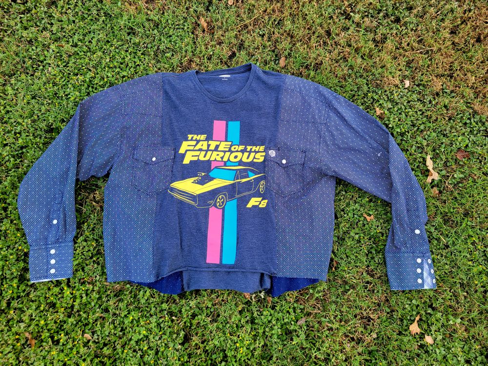 Unique Fate of the Furious Upcycled Shirt