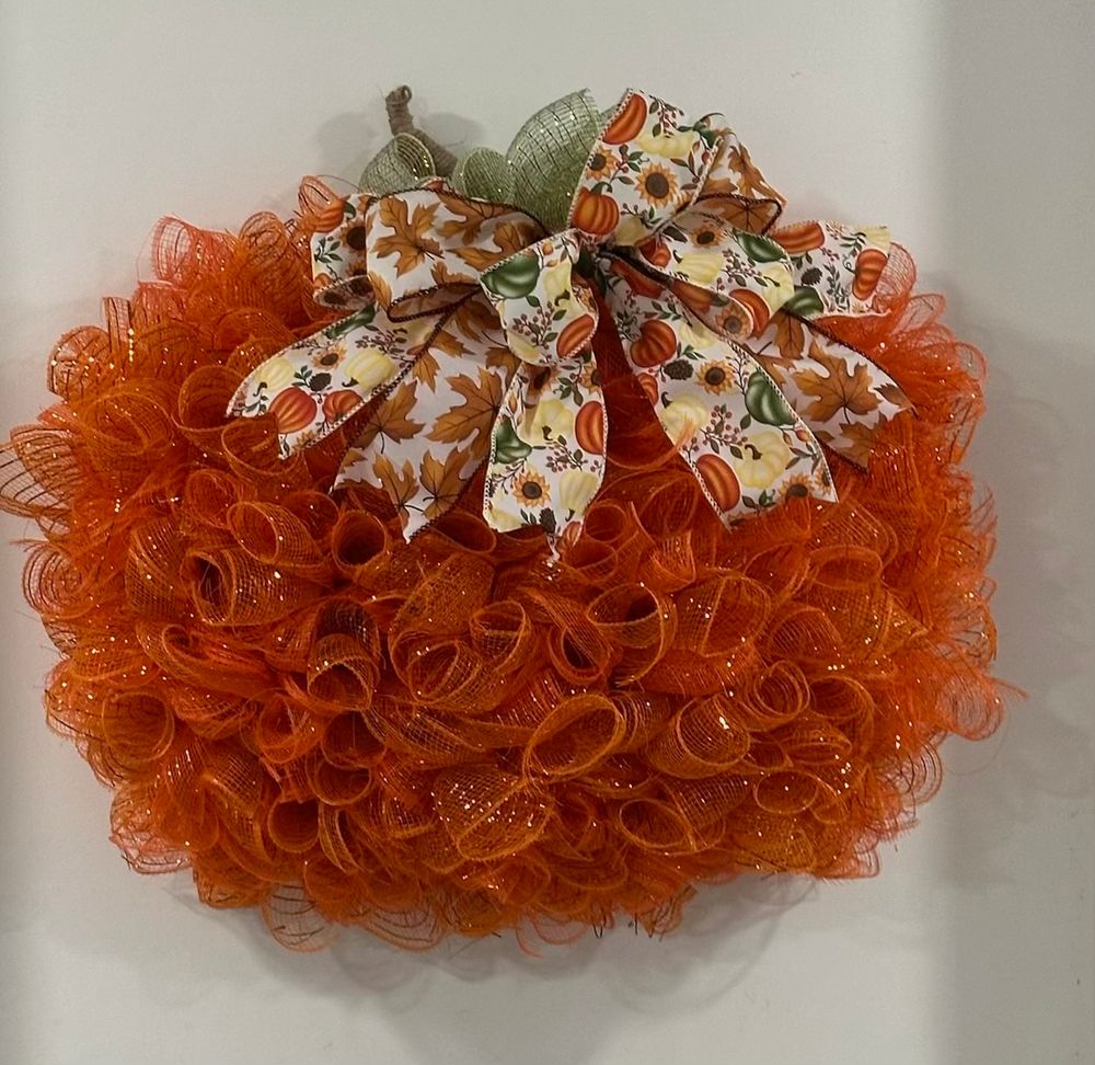 Fall Pumpkin Wreath
