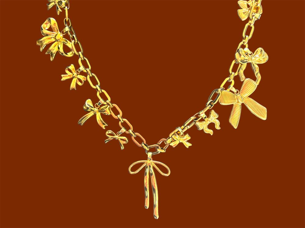 Bow Charm Necklace 