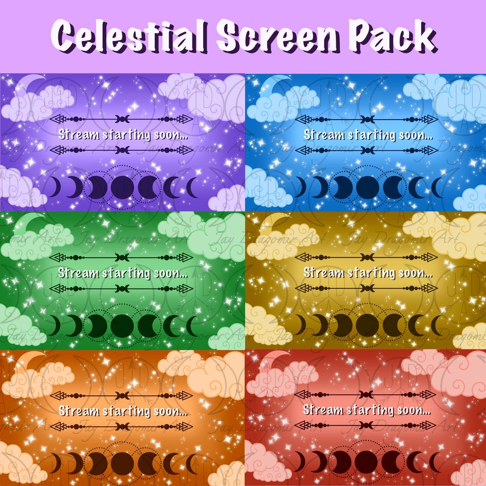 Celestial Streaming Screen Pack