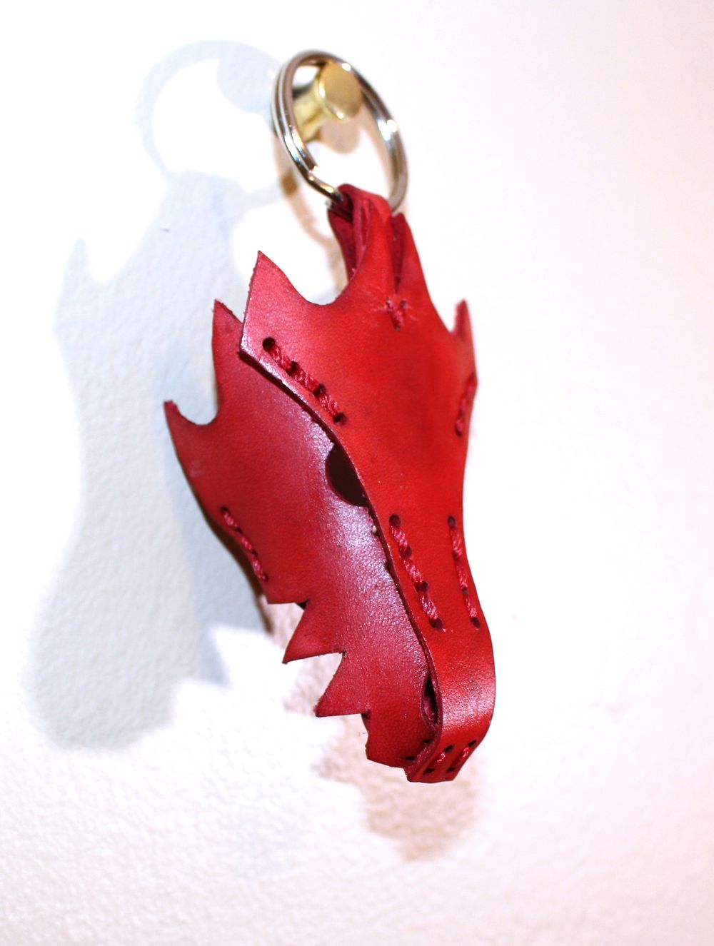 10% Sale on Ready to Ship Red Dragon Keychain 
