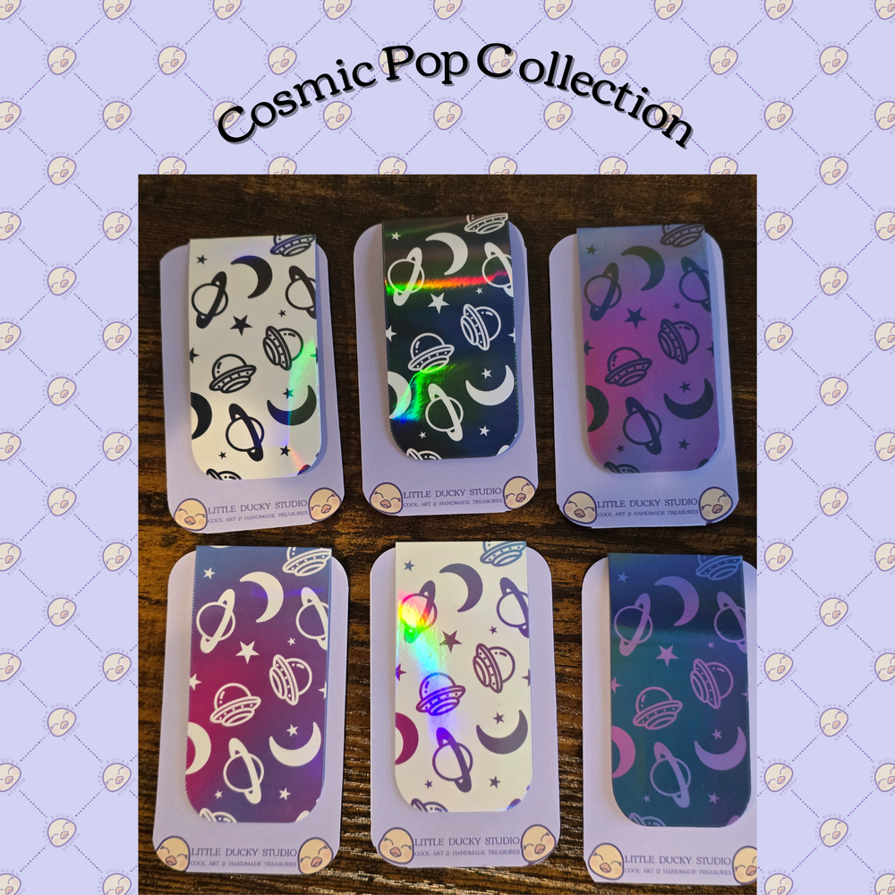 Holographic Magnetic Bookmark • Cosmic Pop Collection