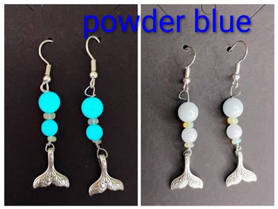 Powder blue/blue glo