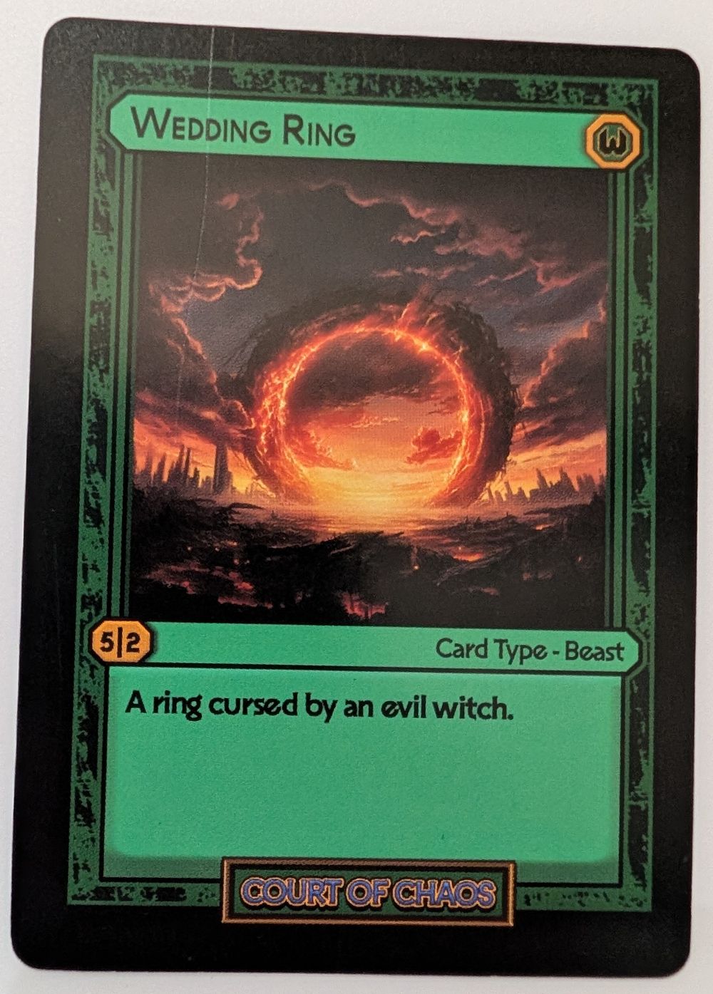 Wedding Ring - Divorced Dads Court of Chaos Deck Card