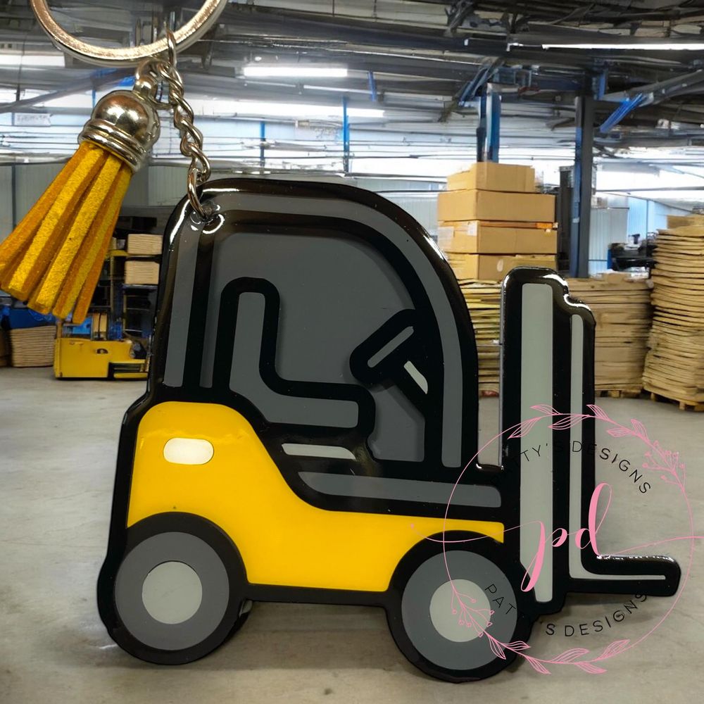 Forklift Keychain