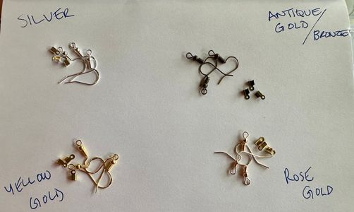 Color variations of metal hooks