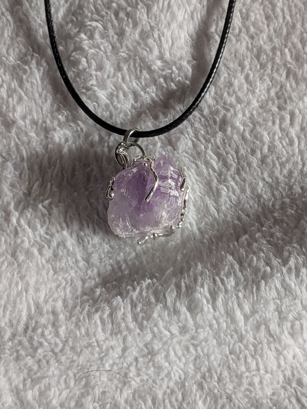 Amethyst tree branch necklace 