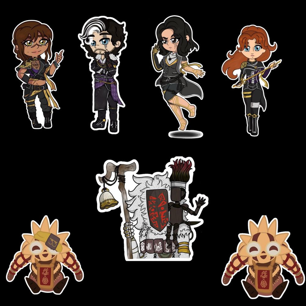 The Expeditioners- Expedition 33 Waterproof Sticker (Full Set- 7 Stickers)