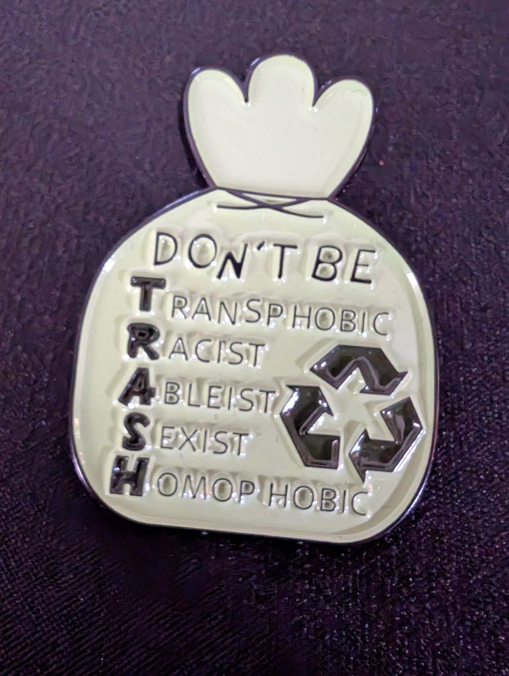 Trash pin
